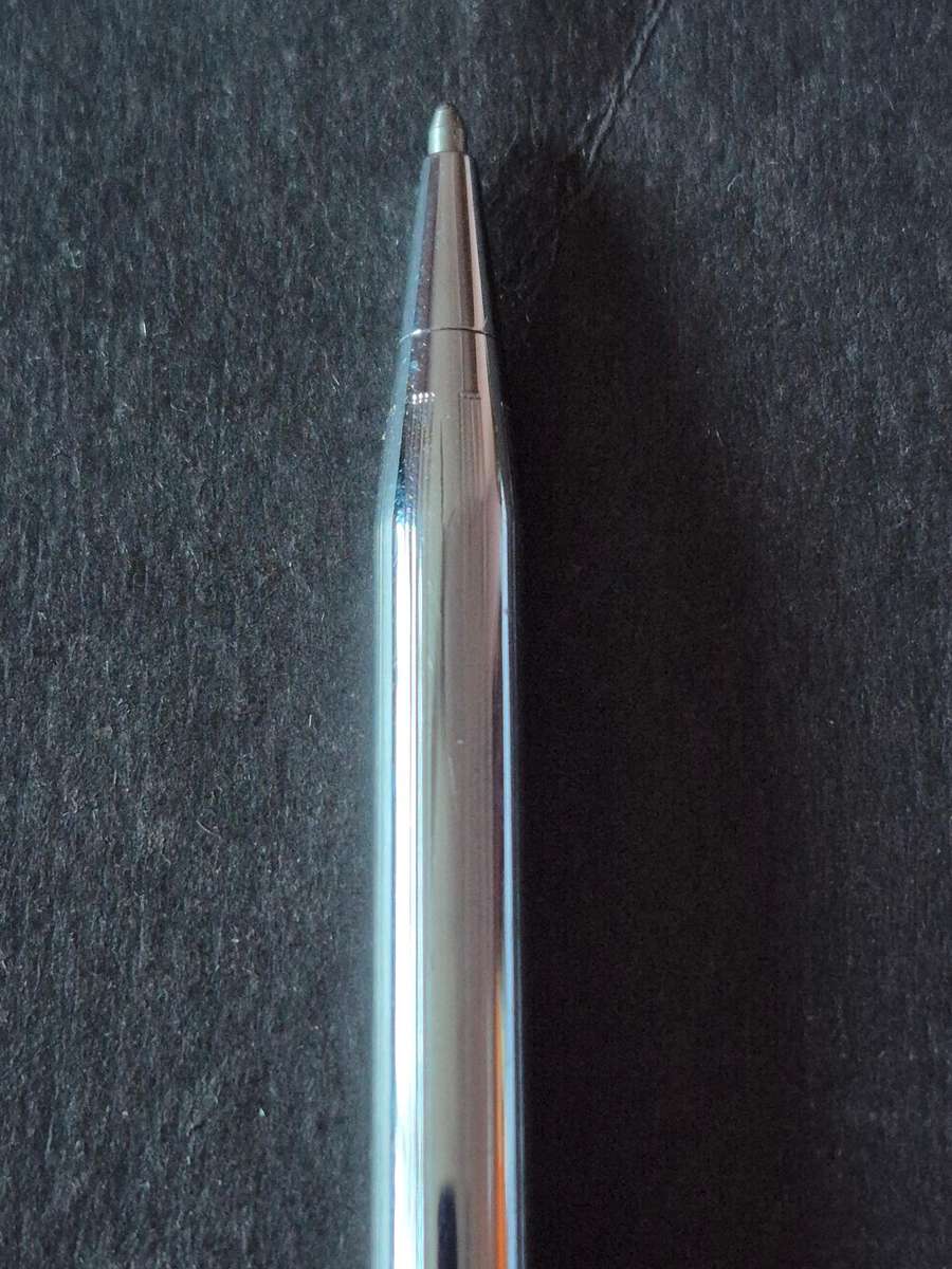 Vintage Cross Chrome Plated Pen - made in Ireland (engraved)