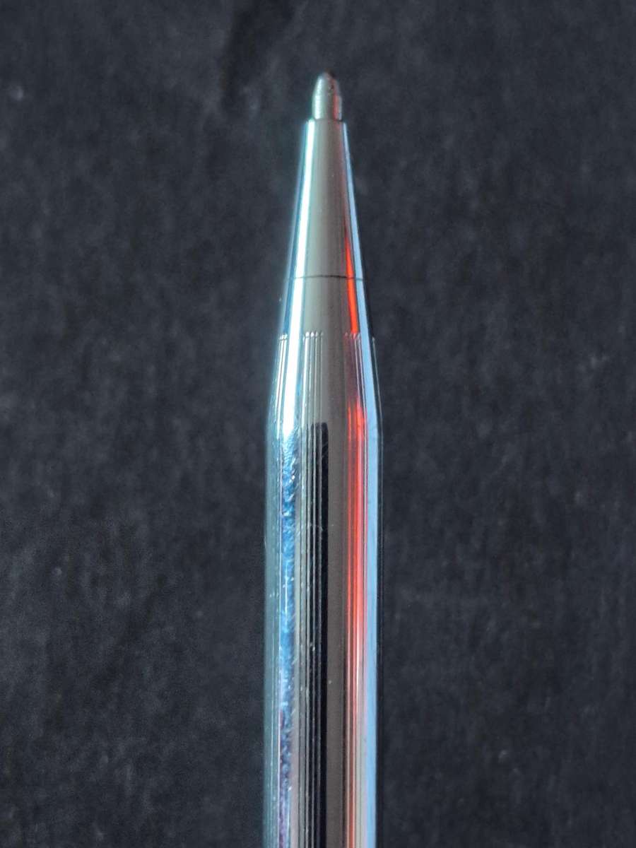 Vintage Cross Chrome Plated Pen - made in Ireland (engraved)