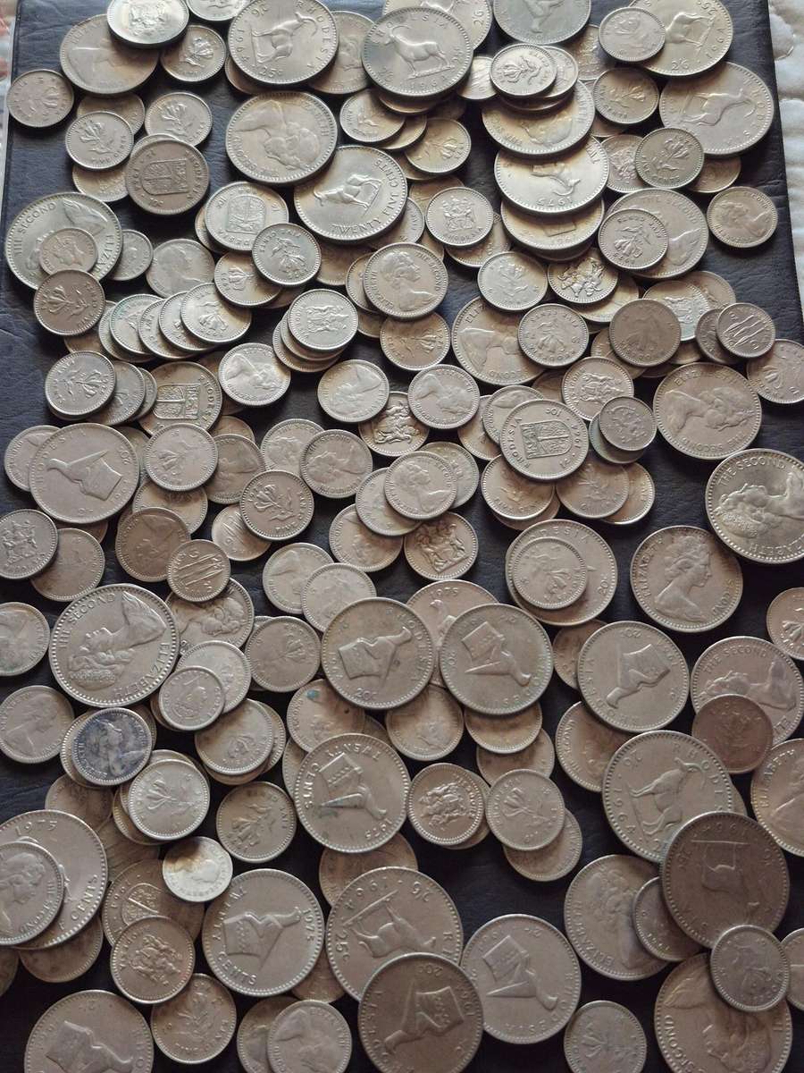 Mixed Lot of Rhodesian Coins 1kg