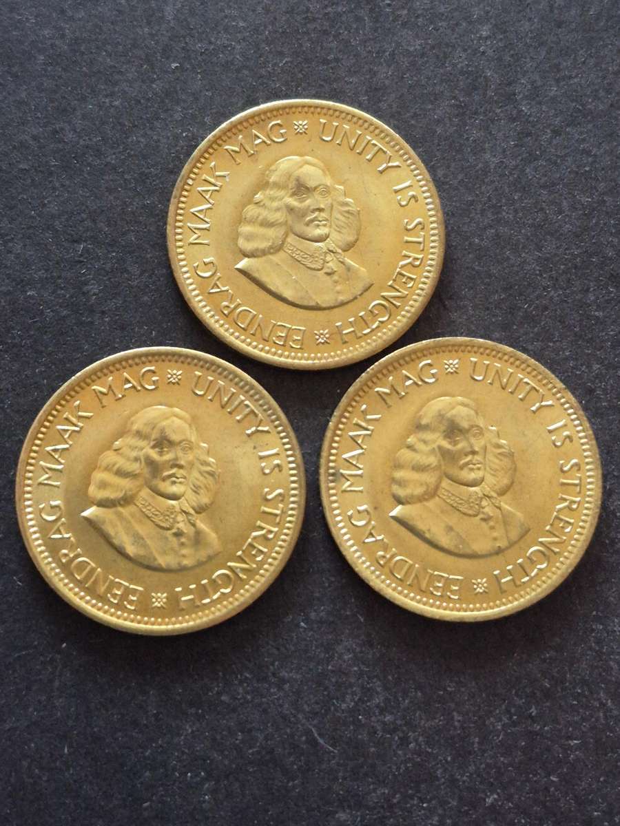 3 x Republic 1/2 Cents 1964 UNC