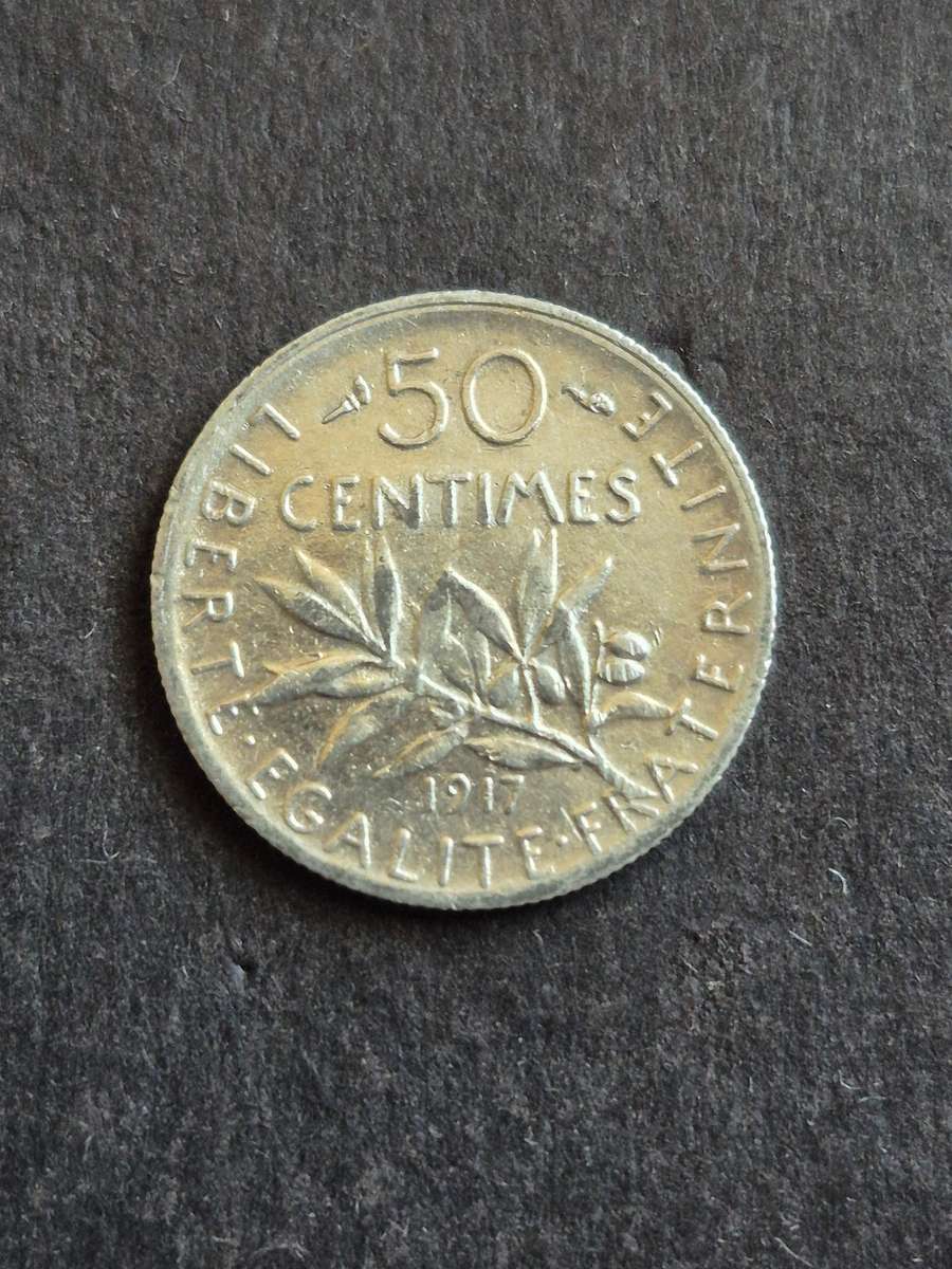France 50 Centimes 1917