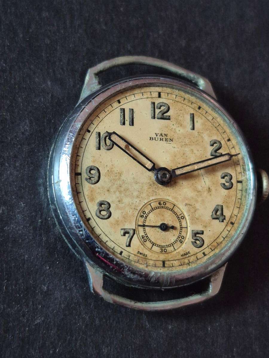 Vintage Van Buren 7 Jewels Mechanical Wrist Watch (not working)