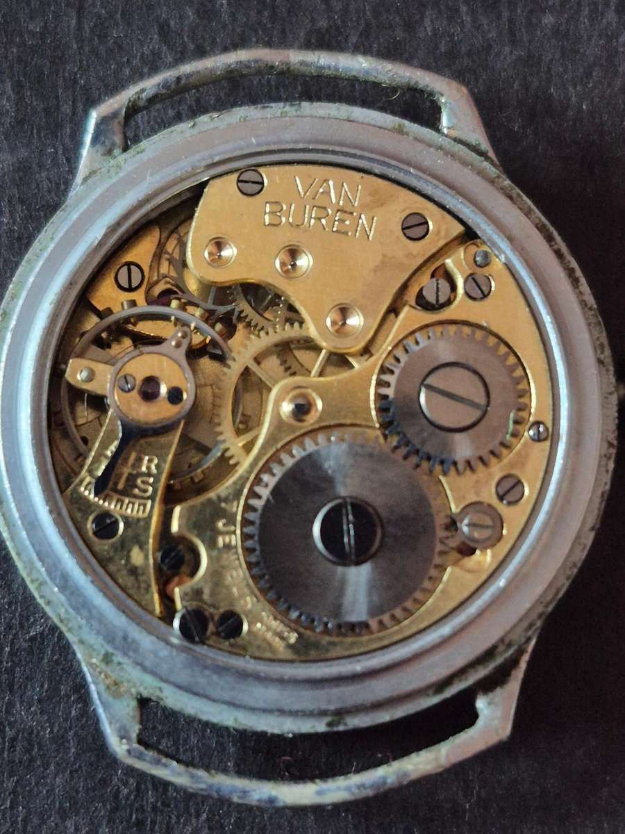 Vintage Van Buren 7 Jewels Mechanical Wrist Watch (not working)