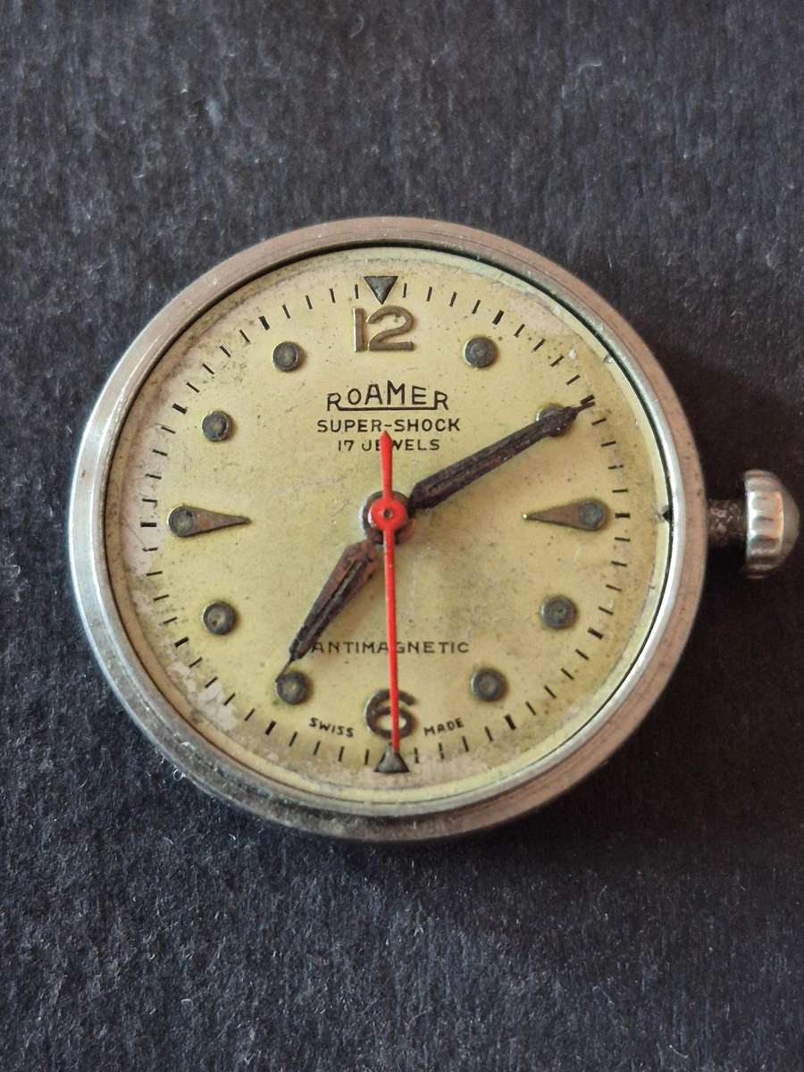 Vintage Roamer Supershock 17 Jewels Antimagnetic Mechanical Wrist Watch- not working