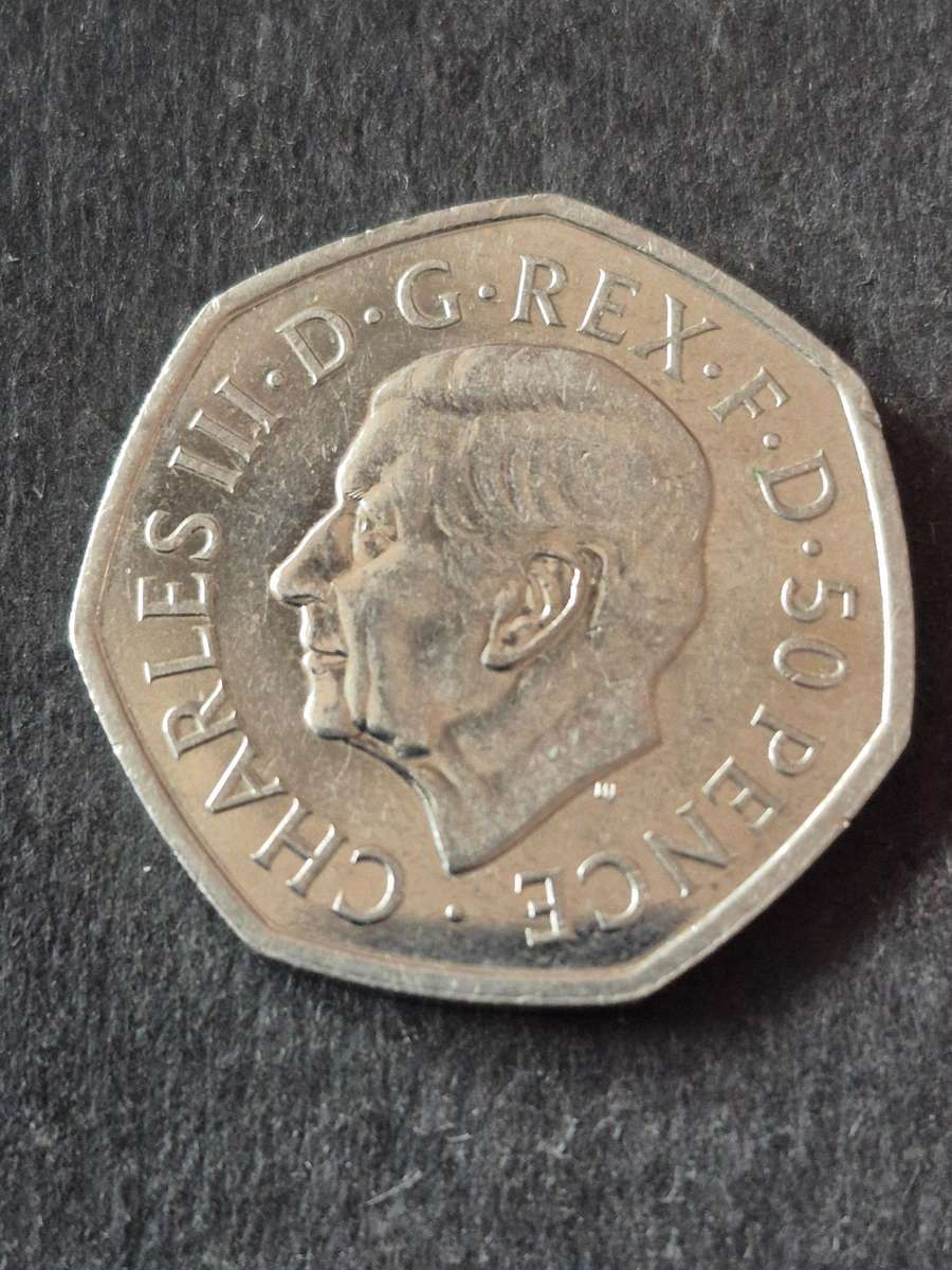 UK 50 Pence King Charles III 2022