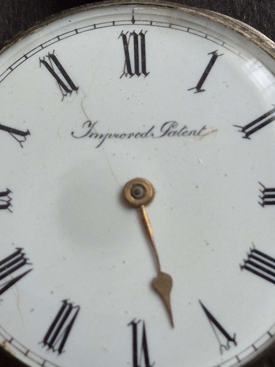 Vintage Fine Silver Pocket Watch with original glass total weight 45.2g (not working)