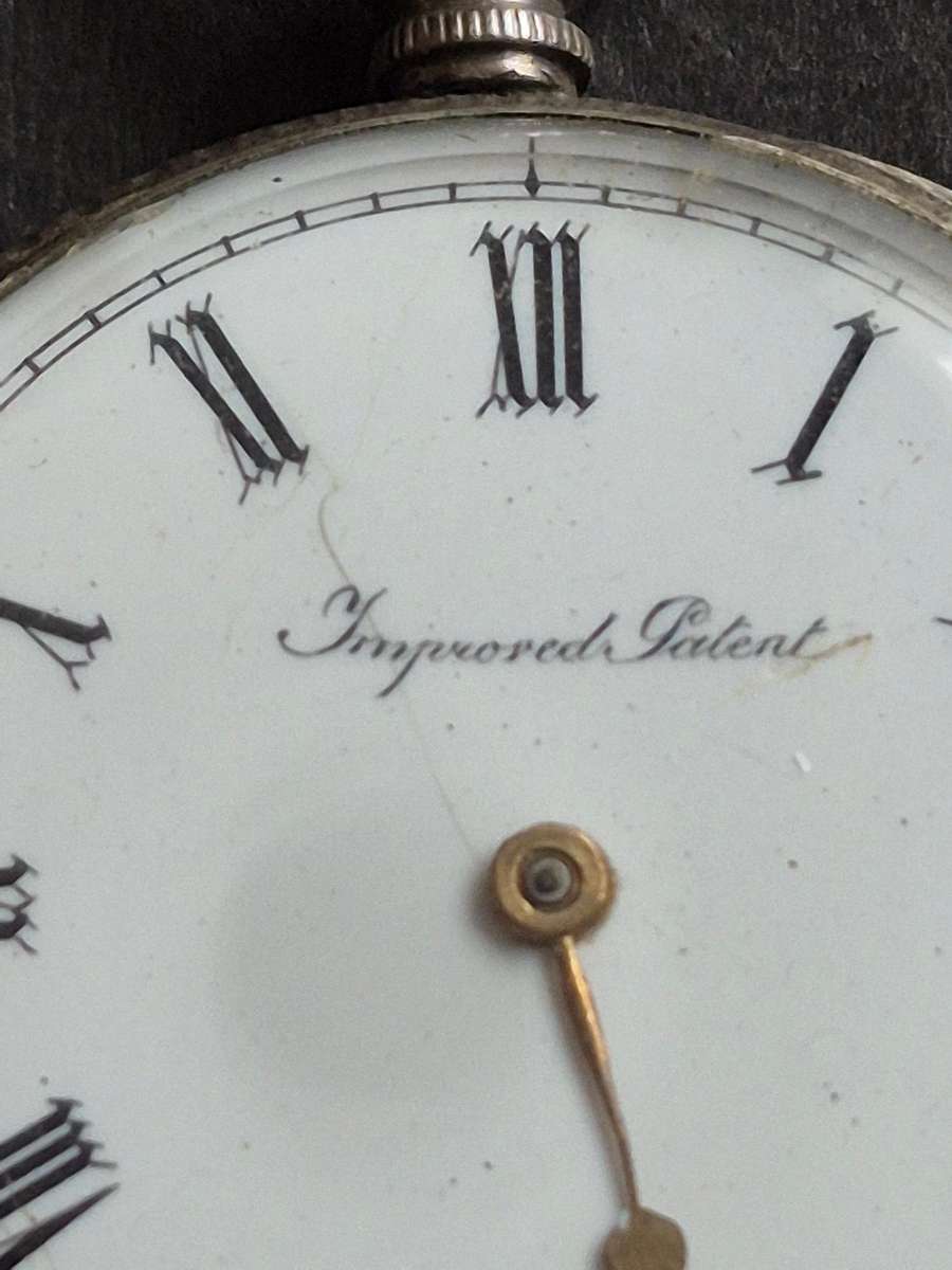 Vintage Fine Silver Pocket Watch with original glass total weight 45.2g (not working)