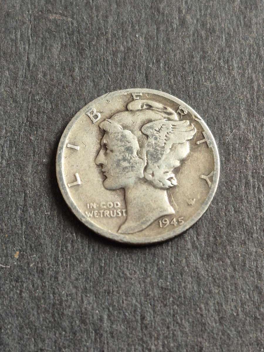 USA Mercury Dime 1945