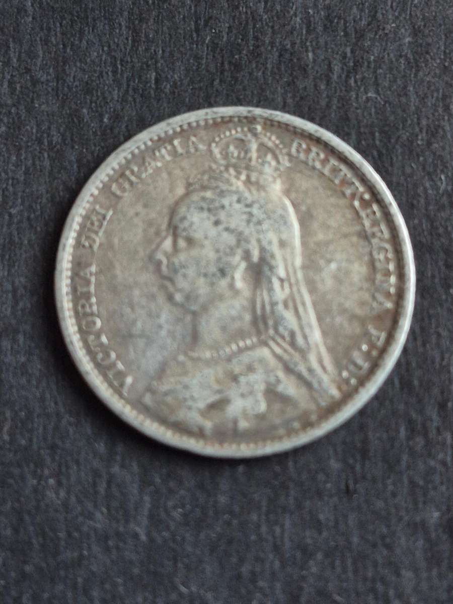 UK Sixpence 1890 Silver