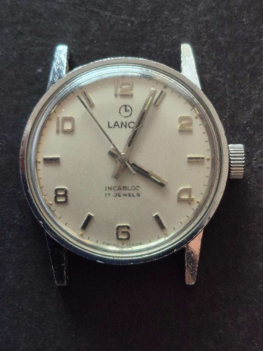 Vintage Men's Lanco Inca Block 17 Jewels Wrist Watch (excellent condition) - not working