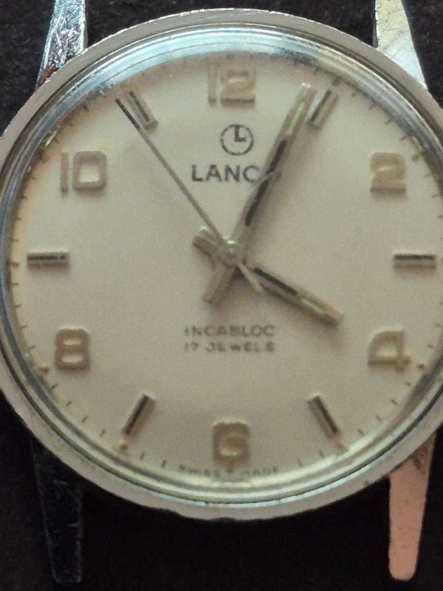 Vintage Men's Lanco Inca Block 17 Jewels Wrist Watch (excellent condition) - not working