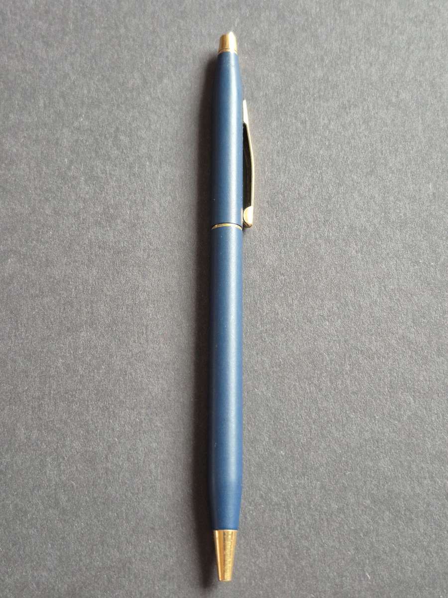 Vintage Cross Matte Blue Ballpoint Pen (needs refill)