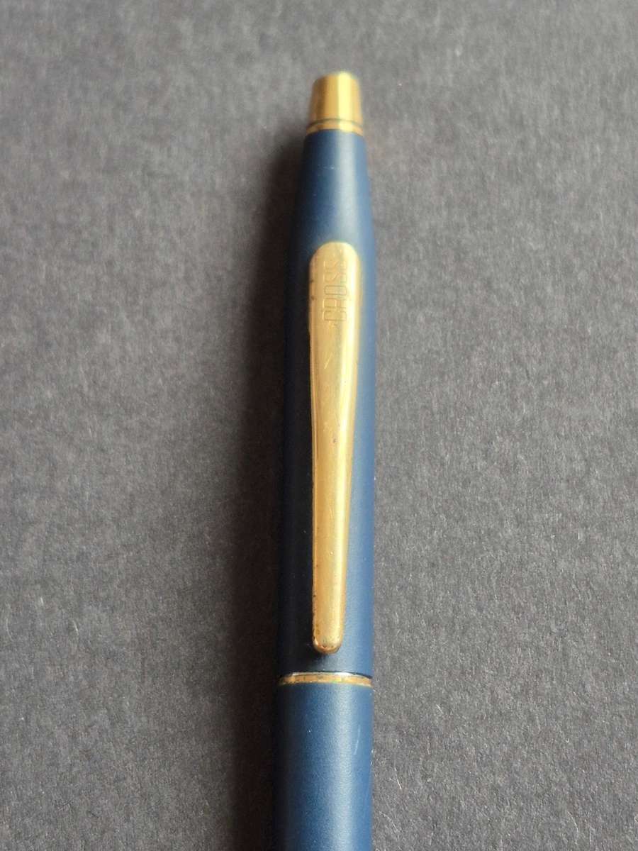 Vintage Cross Matte Blue Ballpoint Pen (needs refill)