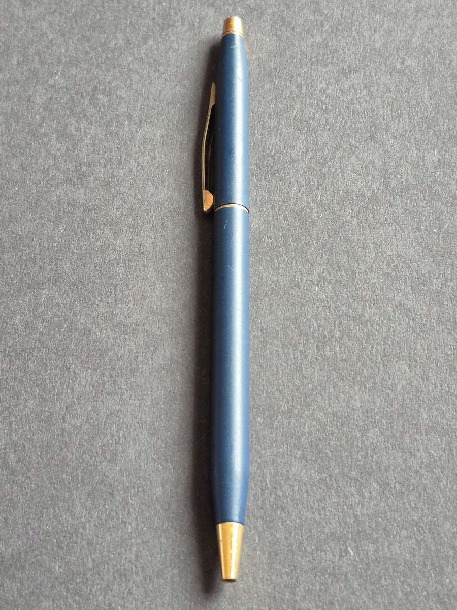 Vintage Cross Matte Blue Ballpoint Pen (needs refill)