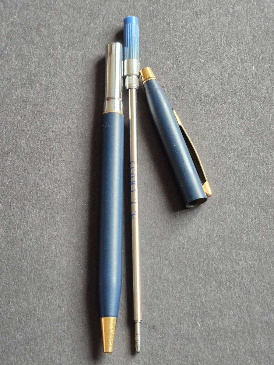 Vintage Cross Matte Blue Ballpoint Pen (needs refill)