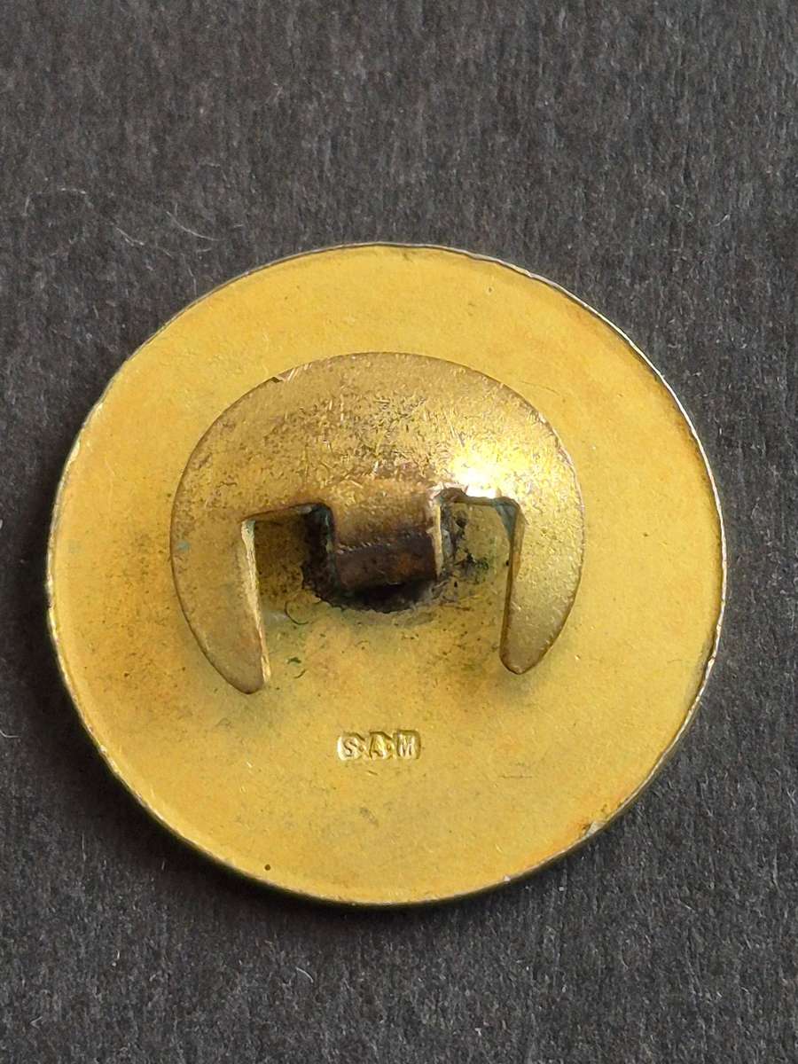 Vintage Enamel Milnerton Turf Club Badge 1944-1945 no. 28 maker S.A.M.