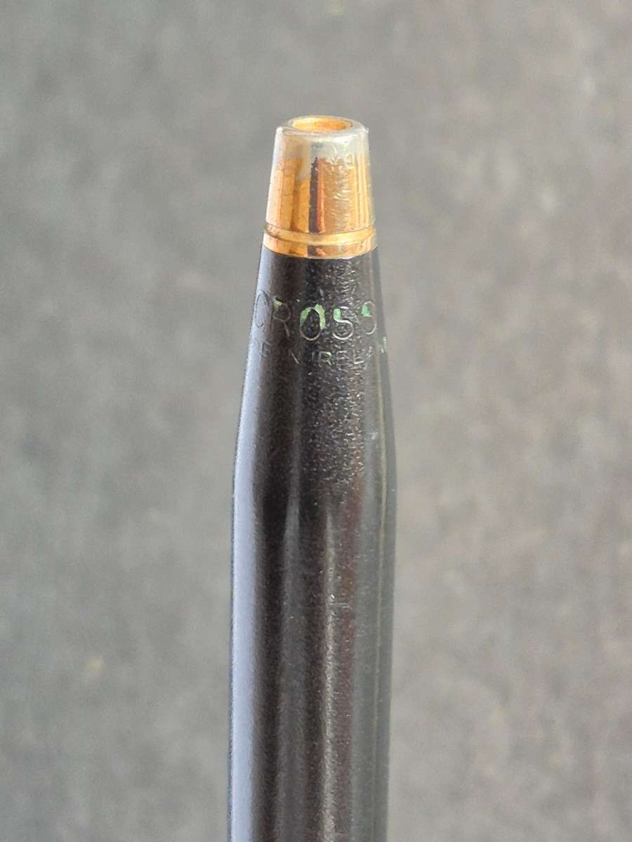 Vintage Cross Matte Black Ballpoint Pen needs refill