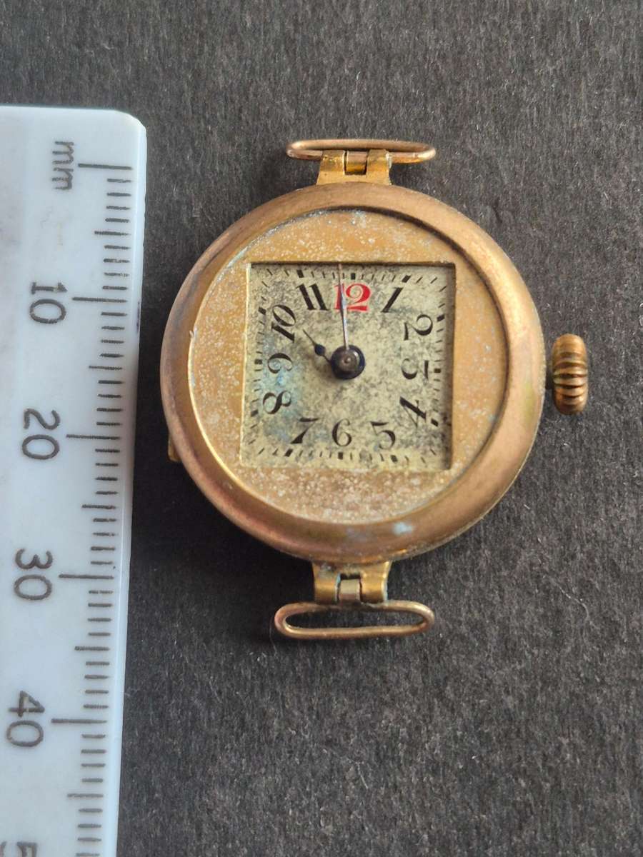 Vintage Gold Filled Mechanical Ladies Wrist Watch (not working)
