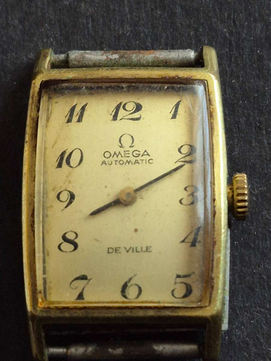 Vintage Ladies Omega Automatic De Ville 20 Microns - not working