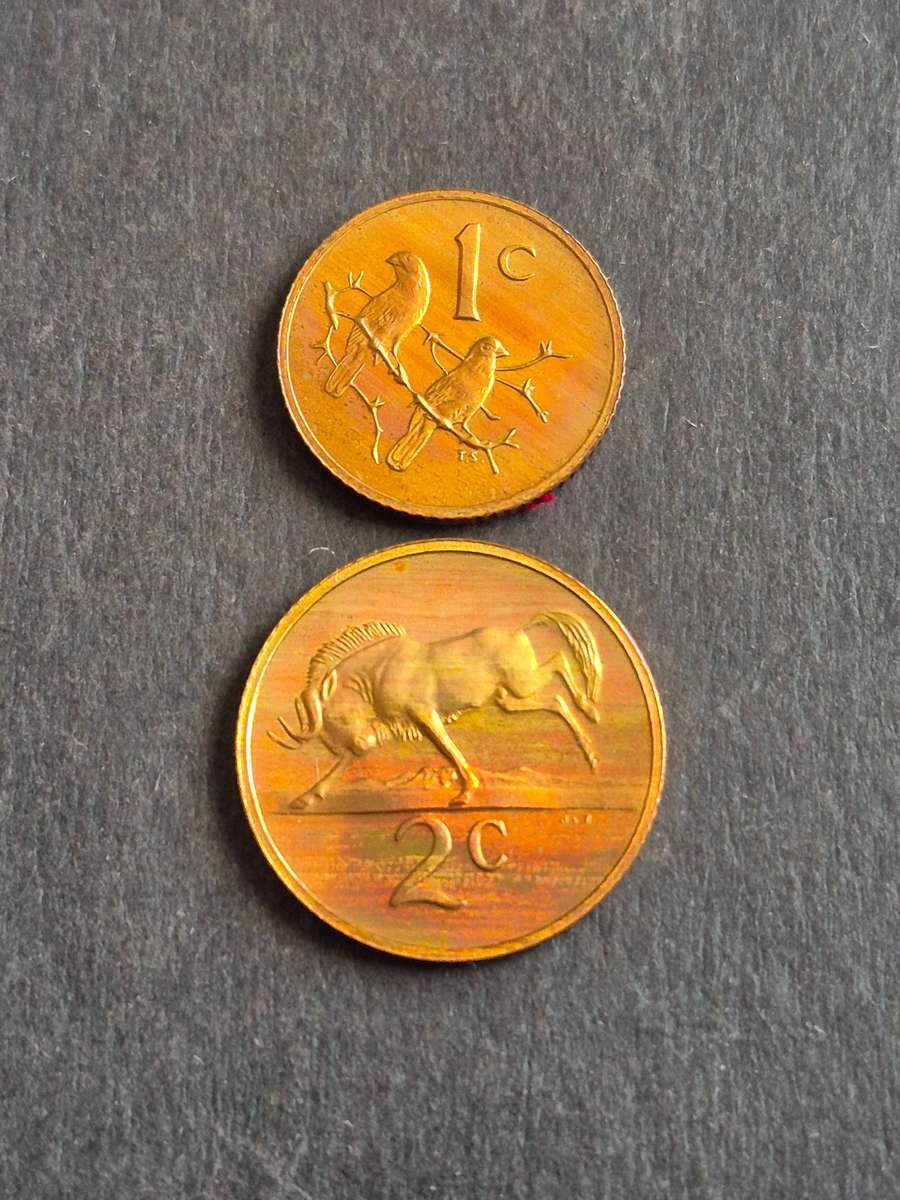 Republic One and Two Cents 1979 Proof