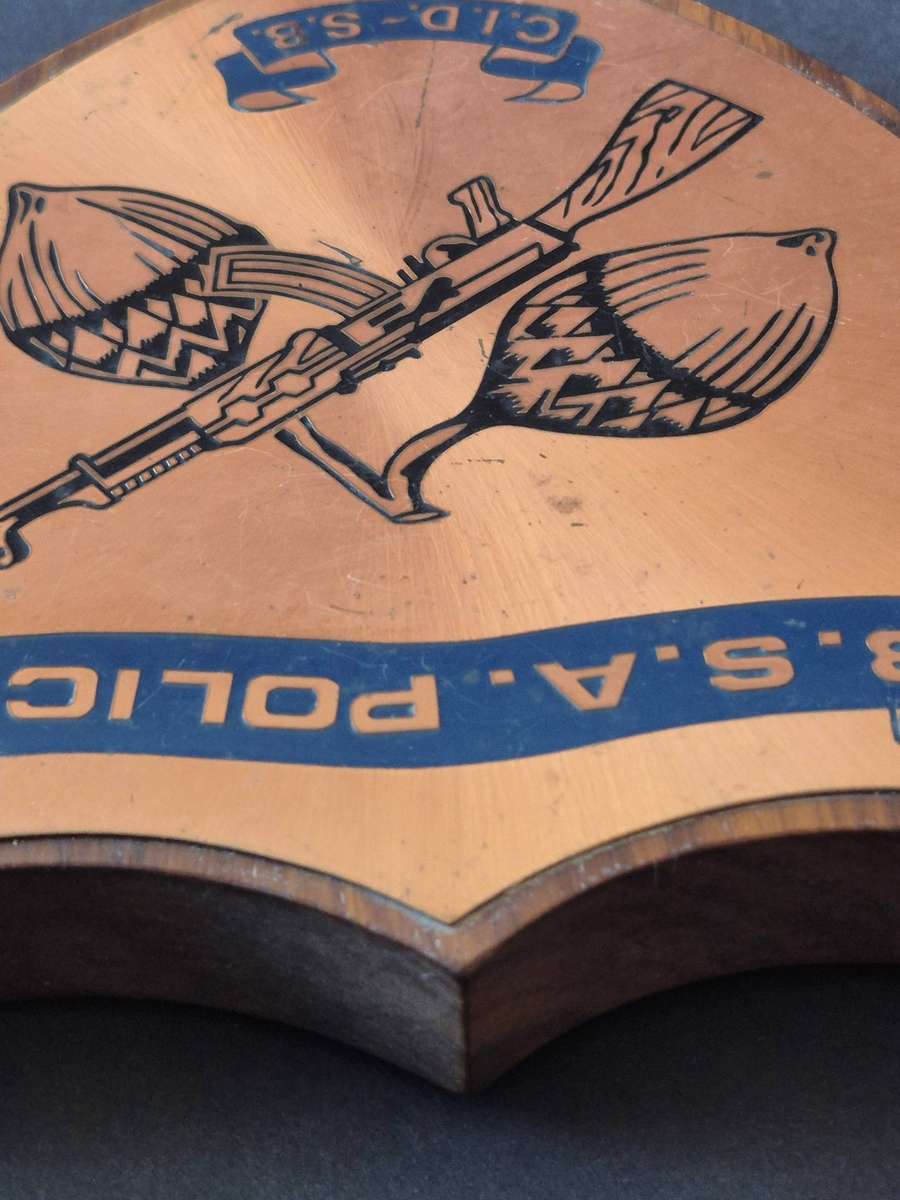 Rhodesia- B.S.A. Police/C.I.D. - S.B. Special Ops Copper Plaque