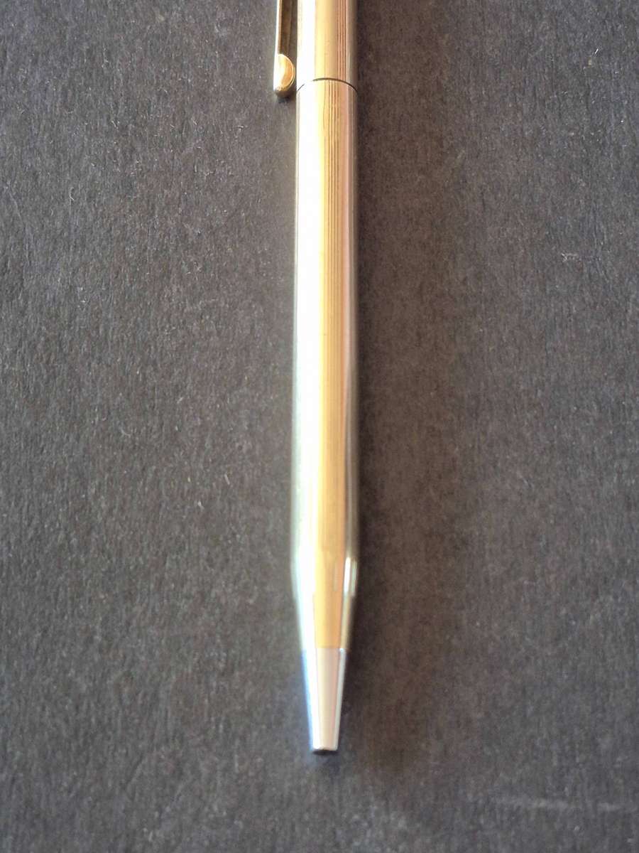 Vintage Cross 1/20 10kt Rolled Gold Ball Point Pen engraved- made in Ireland