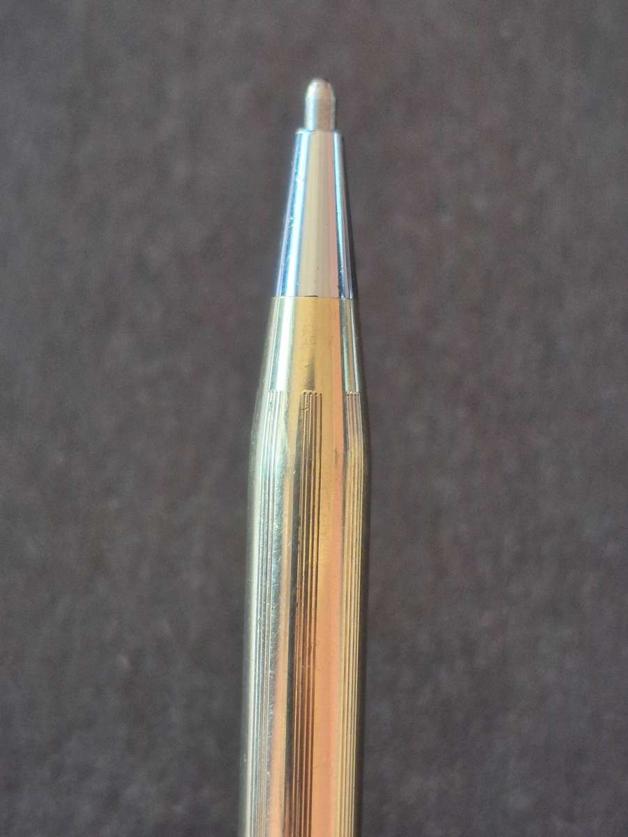 Vintage Cross 1/20 10kt Rolled Gold Ball Point Pen engraved- made in Ireland