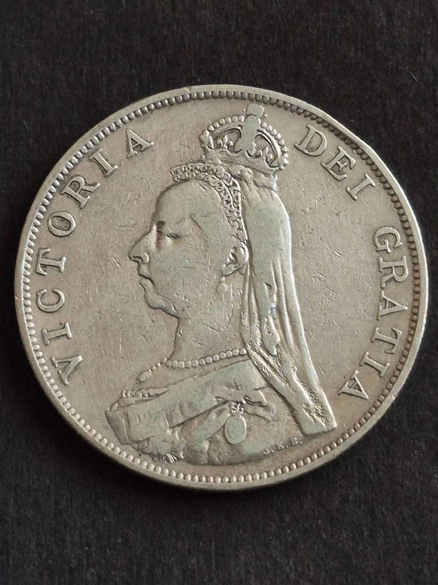 UK Double Florin 1889 Silver