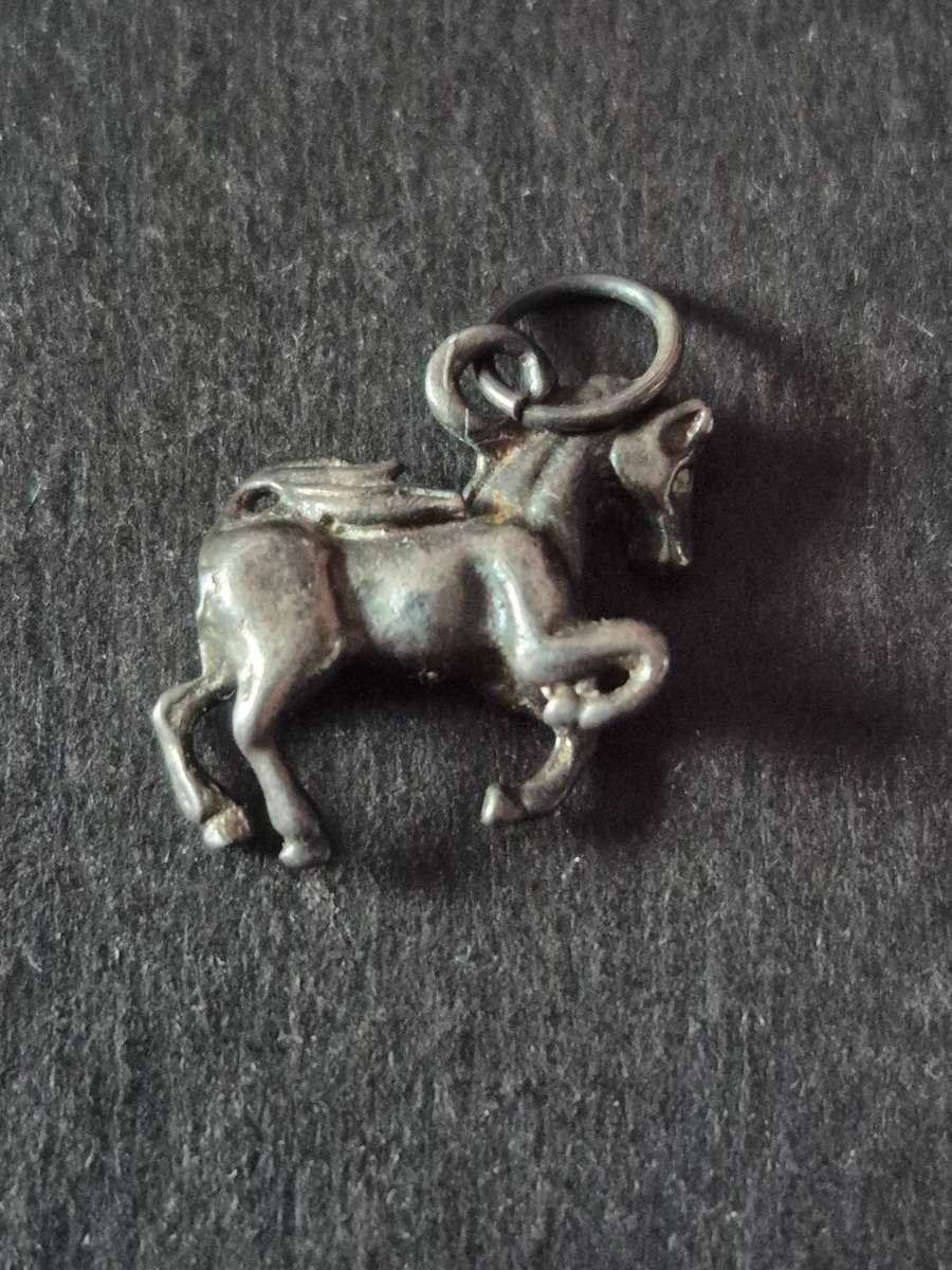 Vintage Sterling Silver Horse Charm .925 - 3 g
