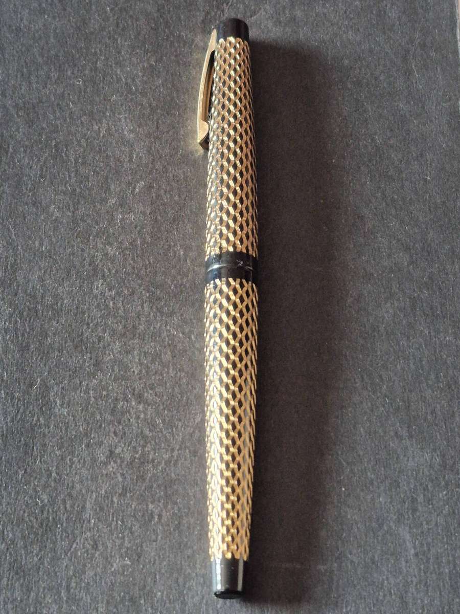 Vintage Schaeffer Paisley Fountain Pen Black Laque