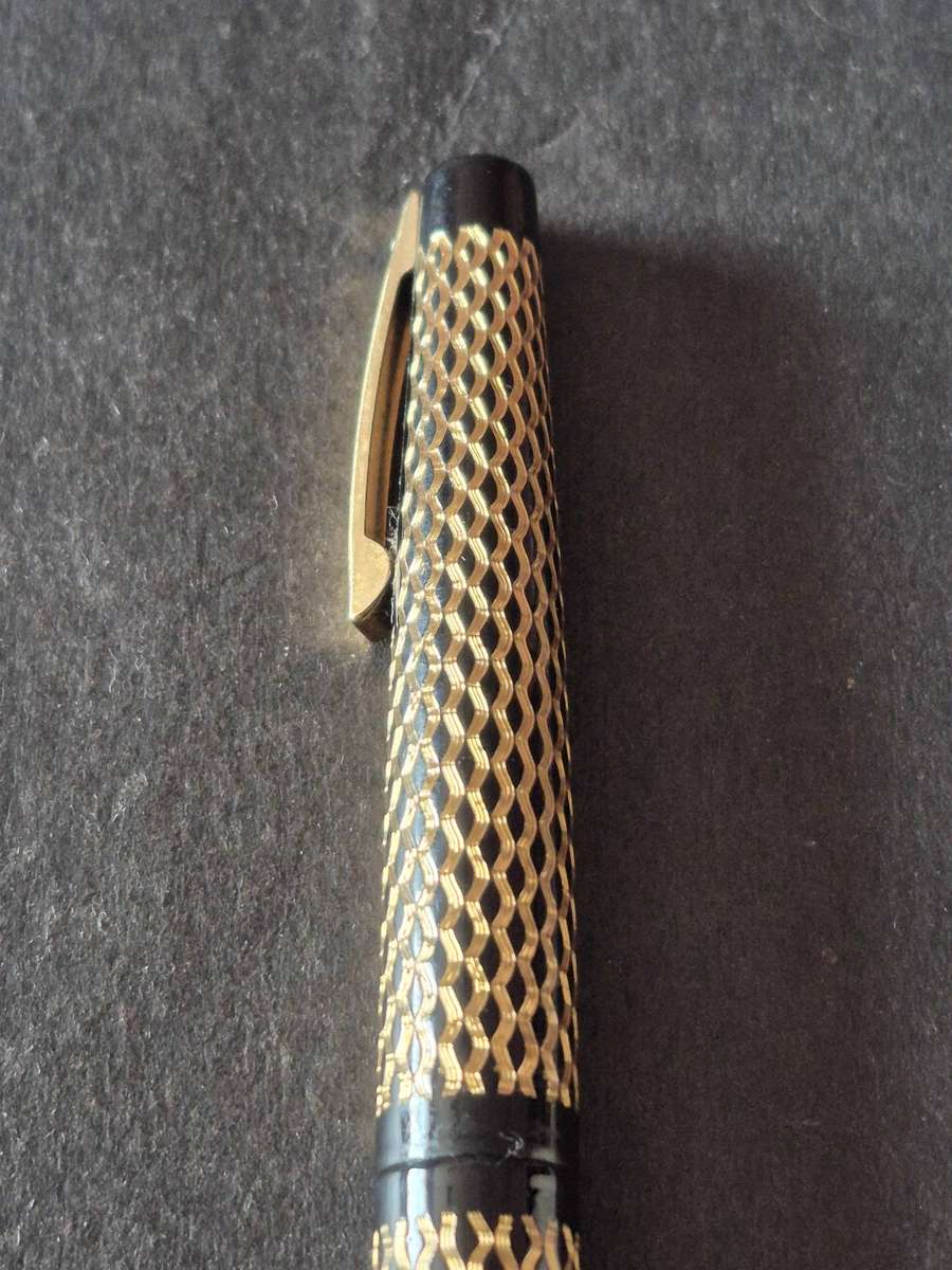 Vintage Schaeffer Paisley Fountain Pen Black Laque