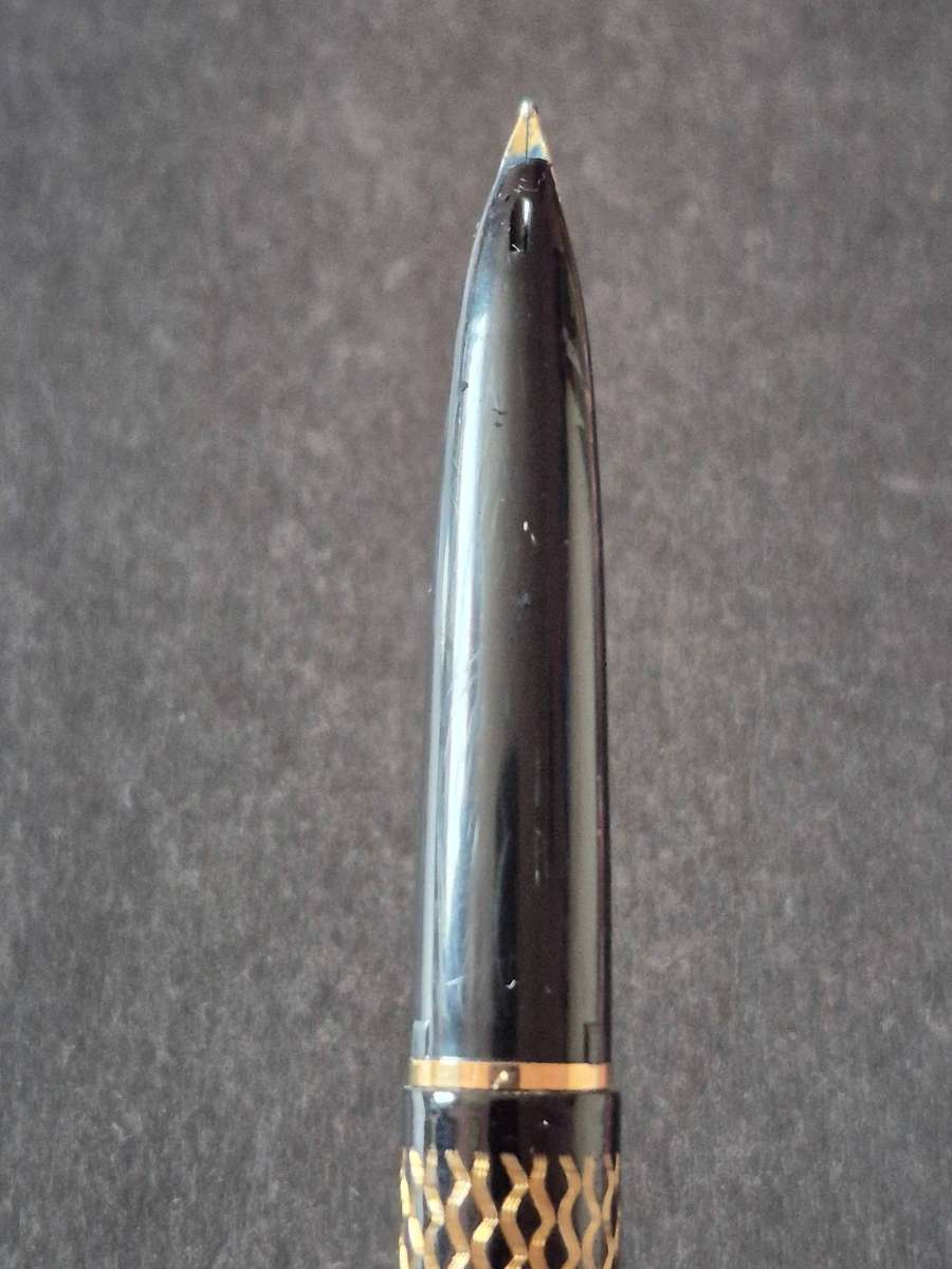 Vintage Schaeffer Paisley Fountain Pen Black Laque