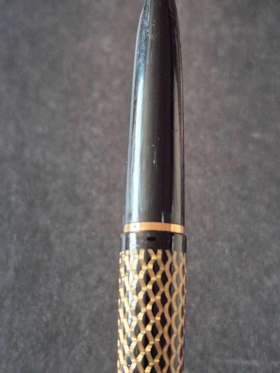 Vintage Schaeffer Paisley Fountain Pen Black Laque
