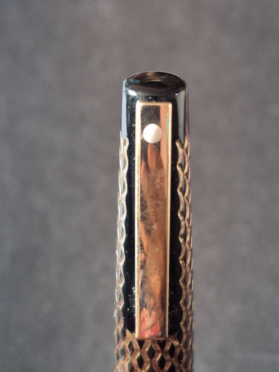 Vintage Schaeffer Paisley Fountain Pen Black Laque