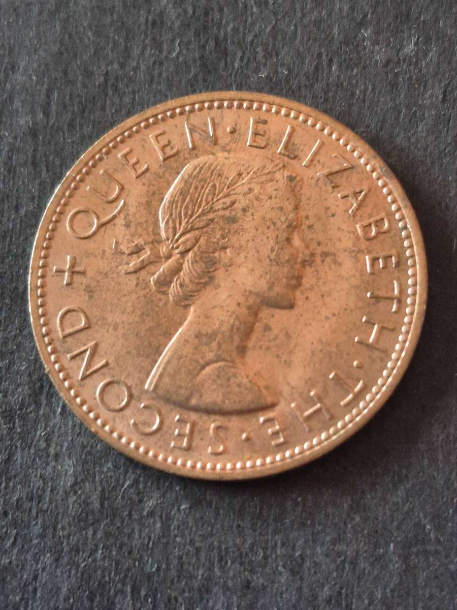 New Zealand One Penny 1961 UNC