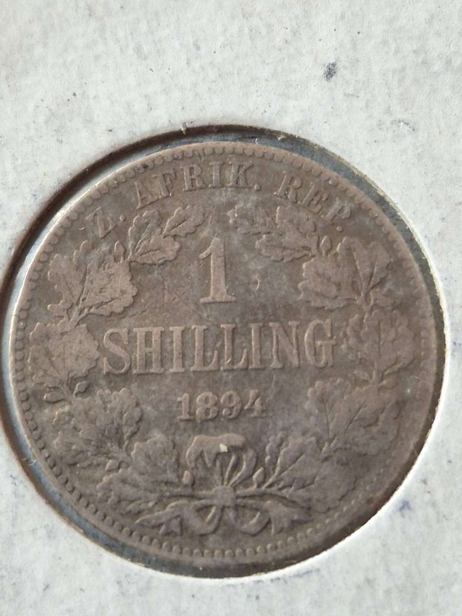 ZAR One Shilling 1894 Silver