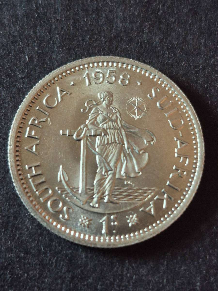 Union One Shilling 1958 EF+/UNC