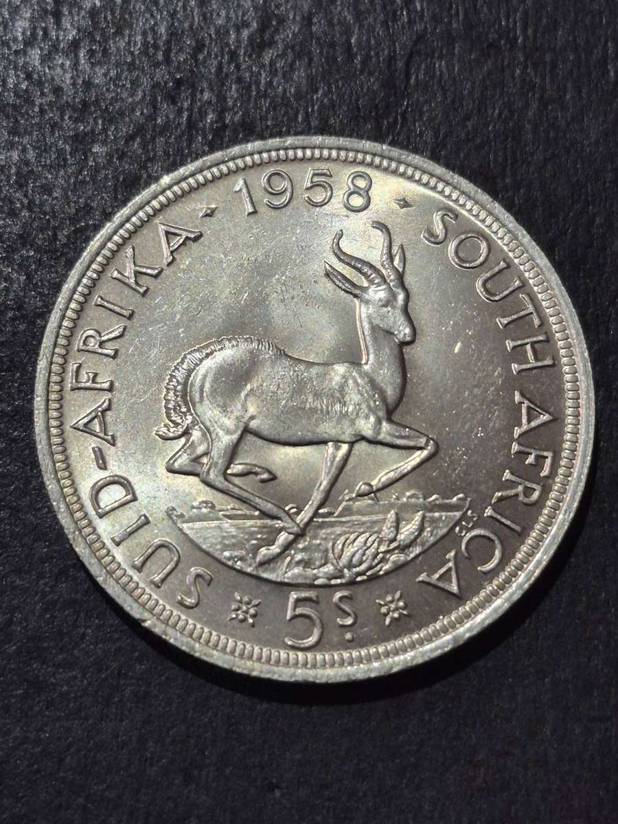 Union 5 Shillings 1958 - nice condition