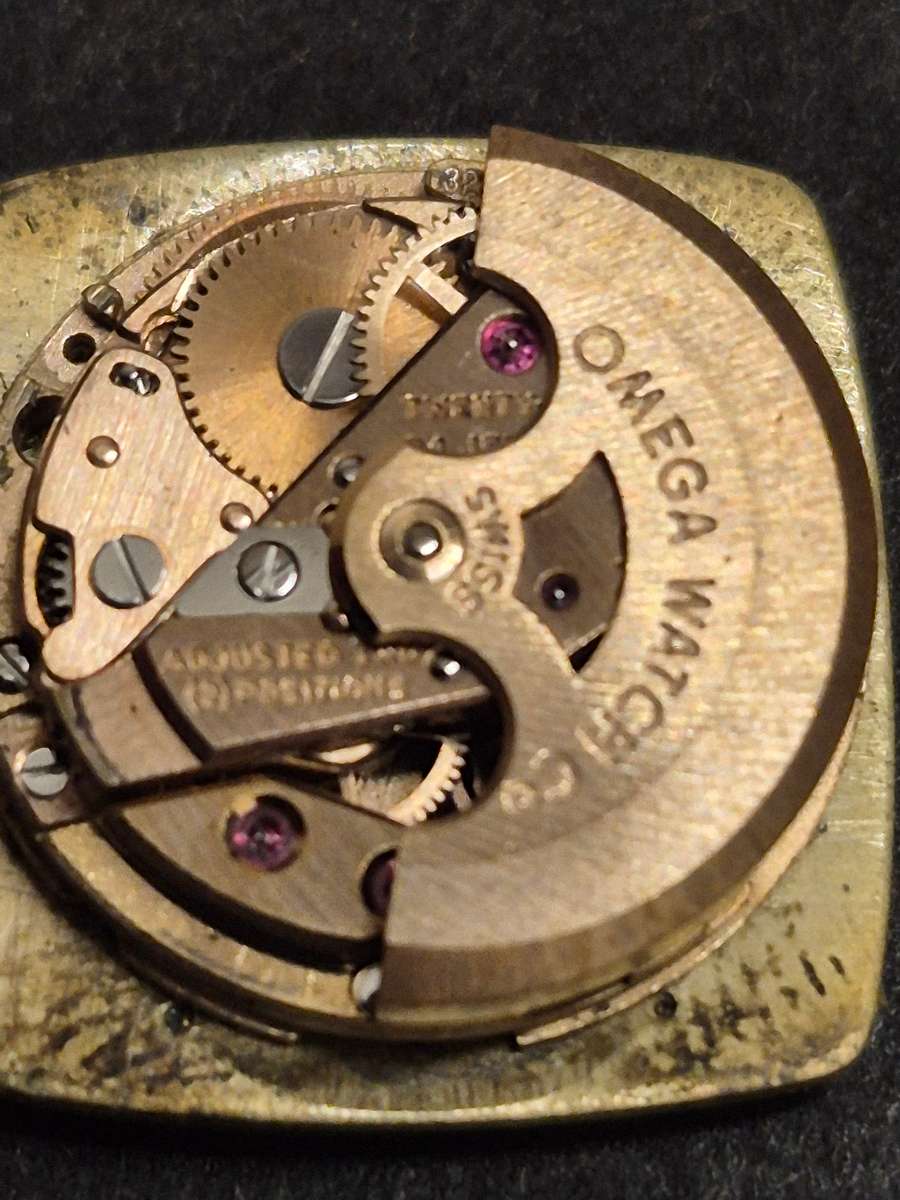 Vintage Ladies Omega Deville Automatic Wrist Watch with original winder (not working)