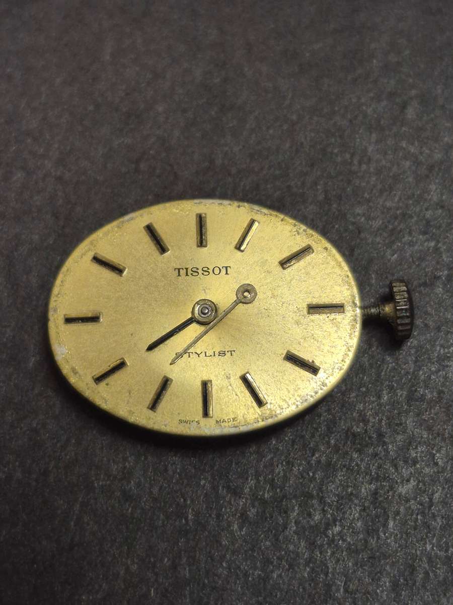 Vintage Ladies Tissot Stylist Mechanical Wrist Watch- sold as is (hand is broken)