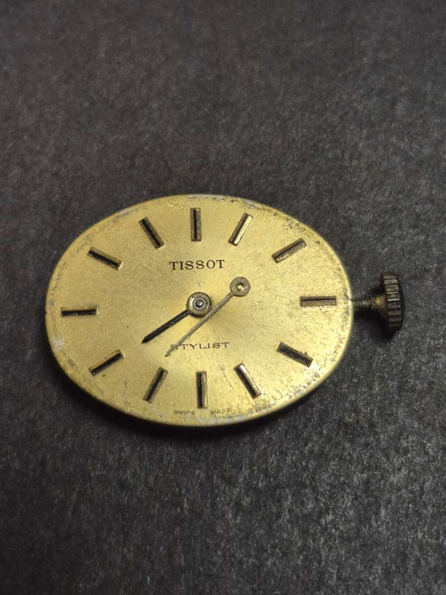Vintage Ladies Tissot Stylist Mechanical Wrist Watch- sold as is (hand is broken)