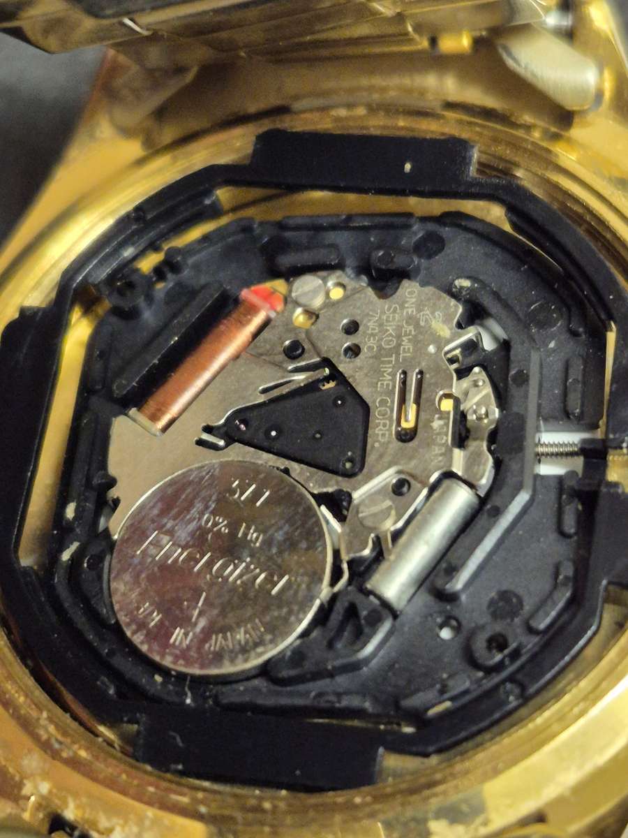 Vintage Seiko Quartz Gold Plated Watch (untested) not working