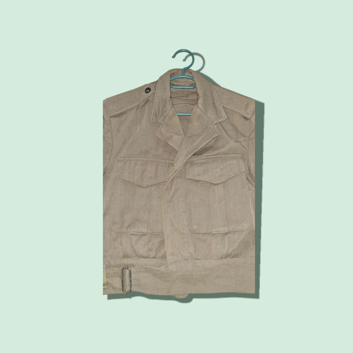 ORIGINAL MILITARY ISSUE BUNNY JACKET WITH MILITARY & PURE WOOL LABELS-SIZE MEDIUM