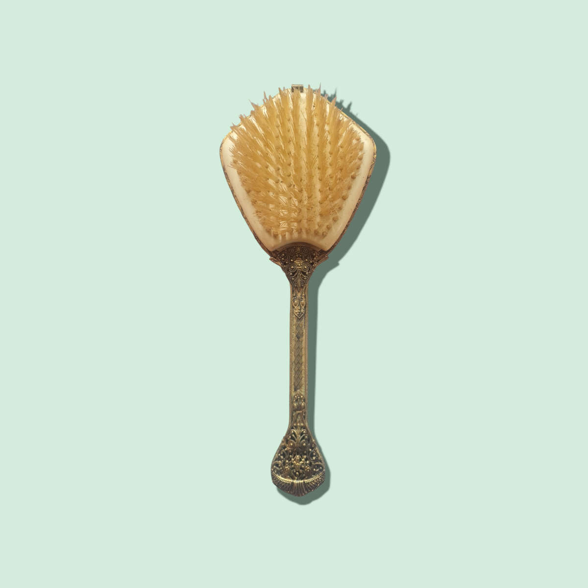 Vintage Petit Point Lace and Ormolu Gold Dressing Table Vanity Dresser Set