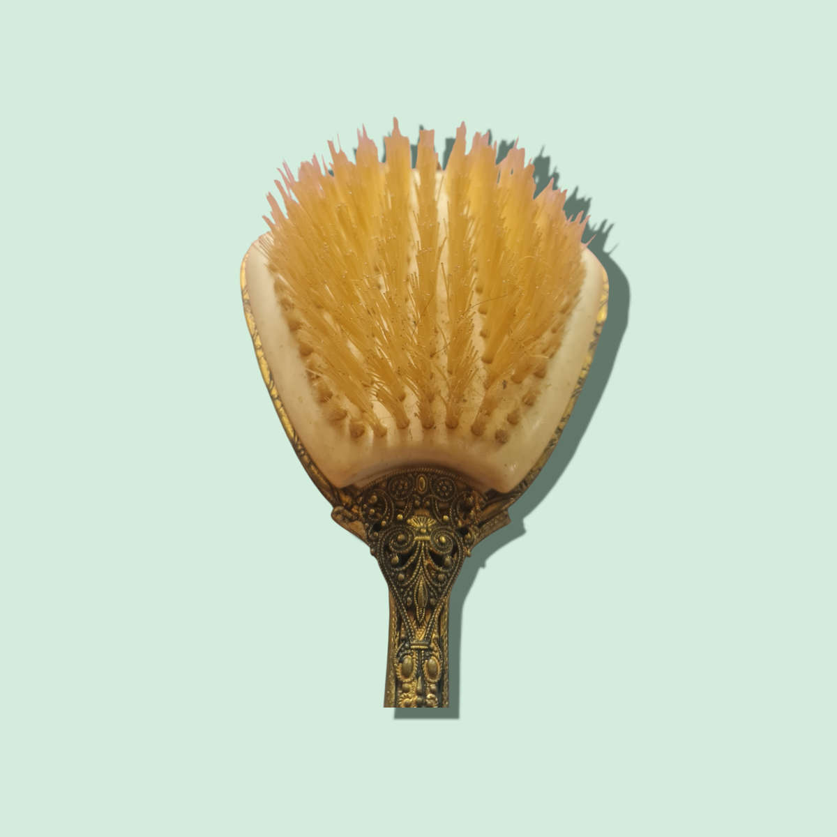 Vintage Petit Point Lace and Ormolu Gold Dressing Table Vanity Dresser Set