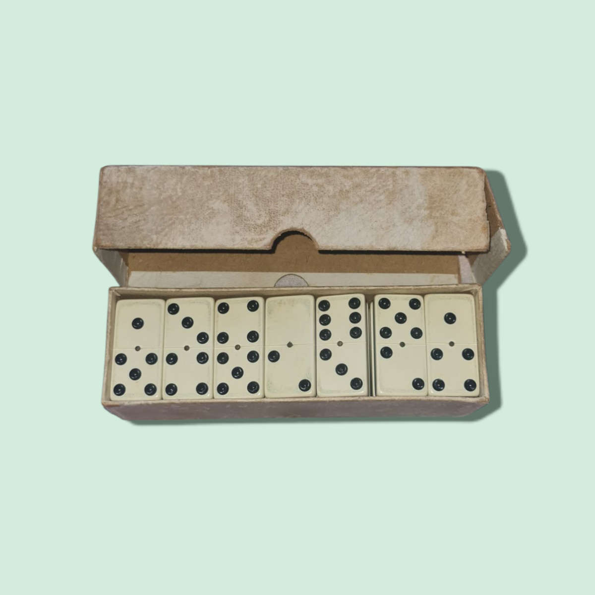 Set Of 28 Antique Dominos Game
