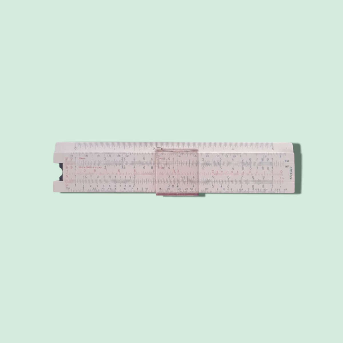 Vintage Faber Castell 67/98 b Elektro Logaritmic Line Calculate Slide Ruler RARE