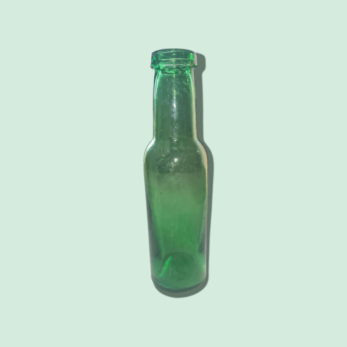 Wide Neck Green Small Bottle