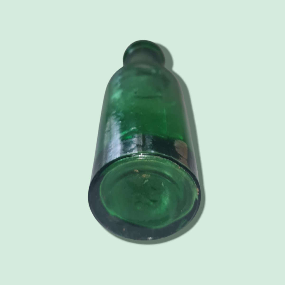 Wide Neck Green Small Bottle
