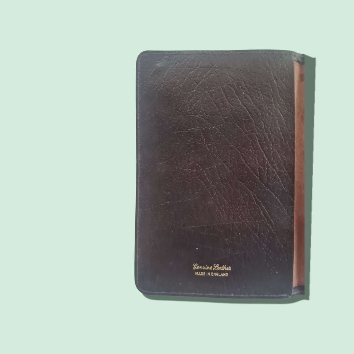 VINTAGE GENUINE LEATHER BRITISH PASSPORT HOLDER